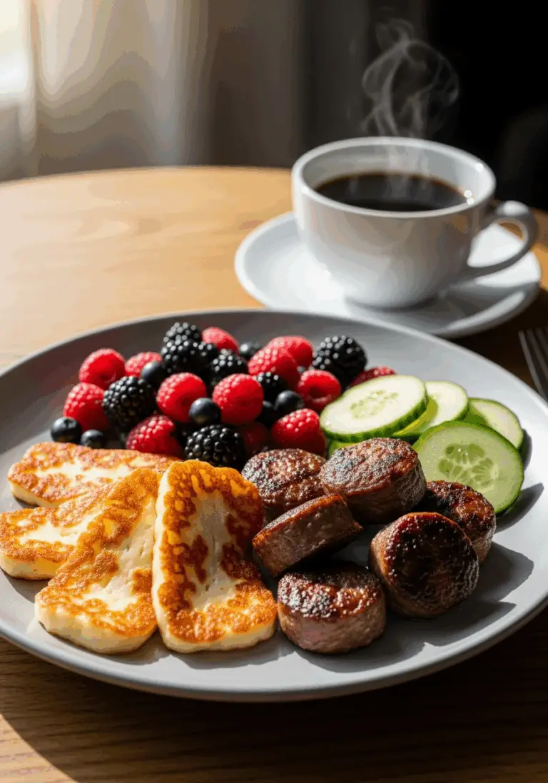 The Ultimate 15-Minute Low-Carb Breakfast Plate (So Easy!)