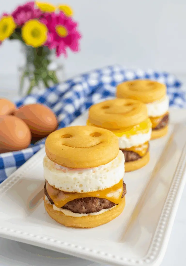 The Ultimate Kid-Friendly Breakfast Sliders (Smiley Face Fun!)