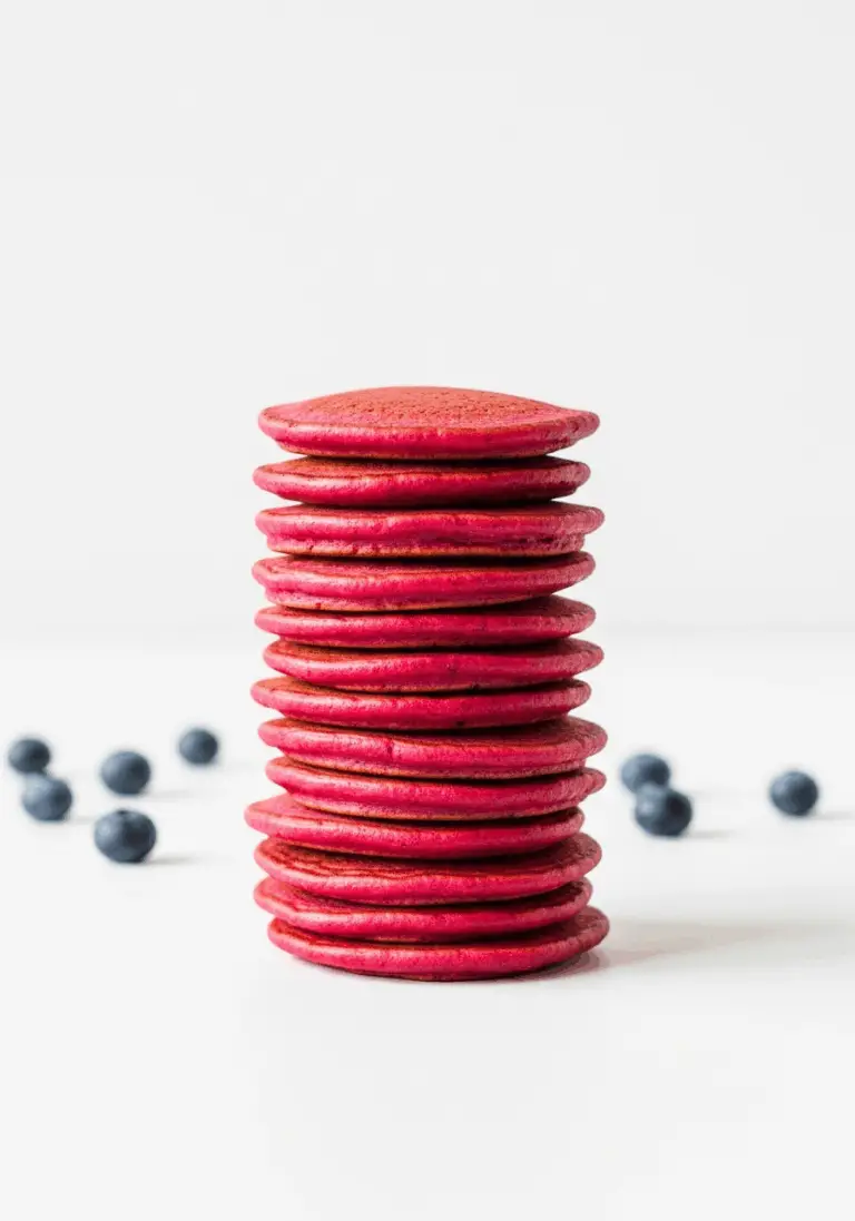 The Ultimate 4-Ingredient Red Pancakes (Healthy Beet Pancakes!)