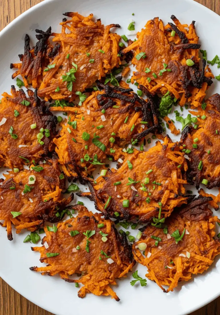 The Ultimate Crispy Sweet Potato Hash Browns (Easy 5-Ingredient!)