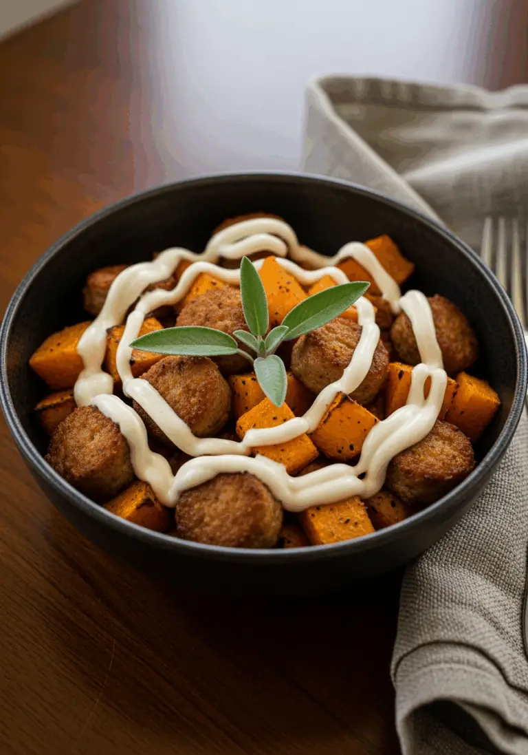 The Ultimate Whole30 Breakfast Bowl (Butternut & Chicken Sausage!)