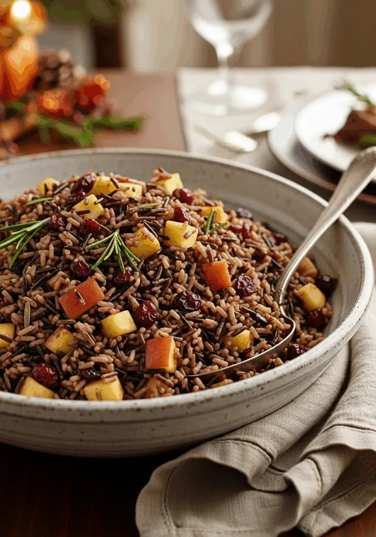 The Ultimate Thanksgiving Rice Pilaf (with Apples & Cranberries!)