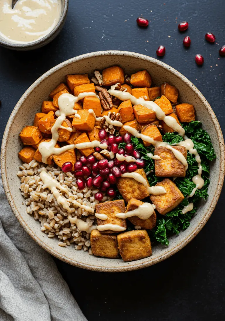 The Ultimate Thanksgiving Leftovers Harvest Bowl (Healthy & Vegan!)