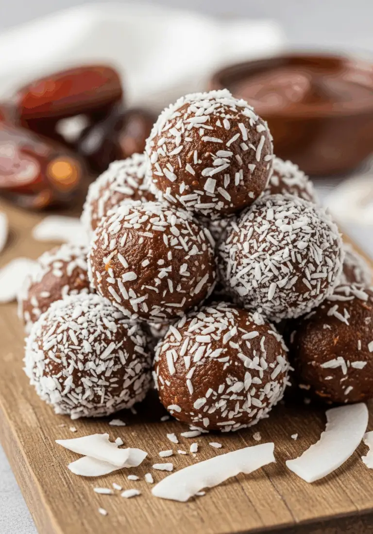 The Ultimate Chocolate Coconut Energy Balls (Easy No-Bake!)