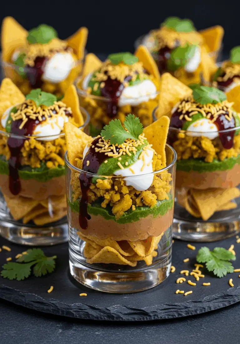 The Ultimate Deconstructed Samosa Chaat Cups (Easy Party Appetizer!)