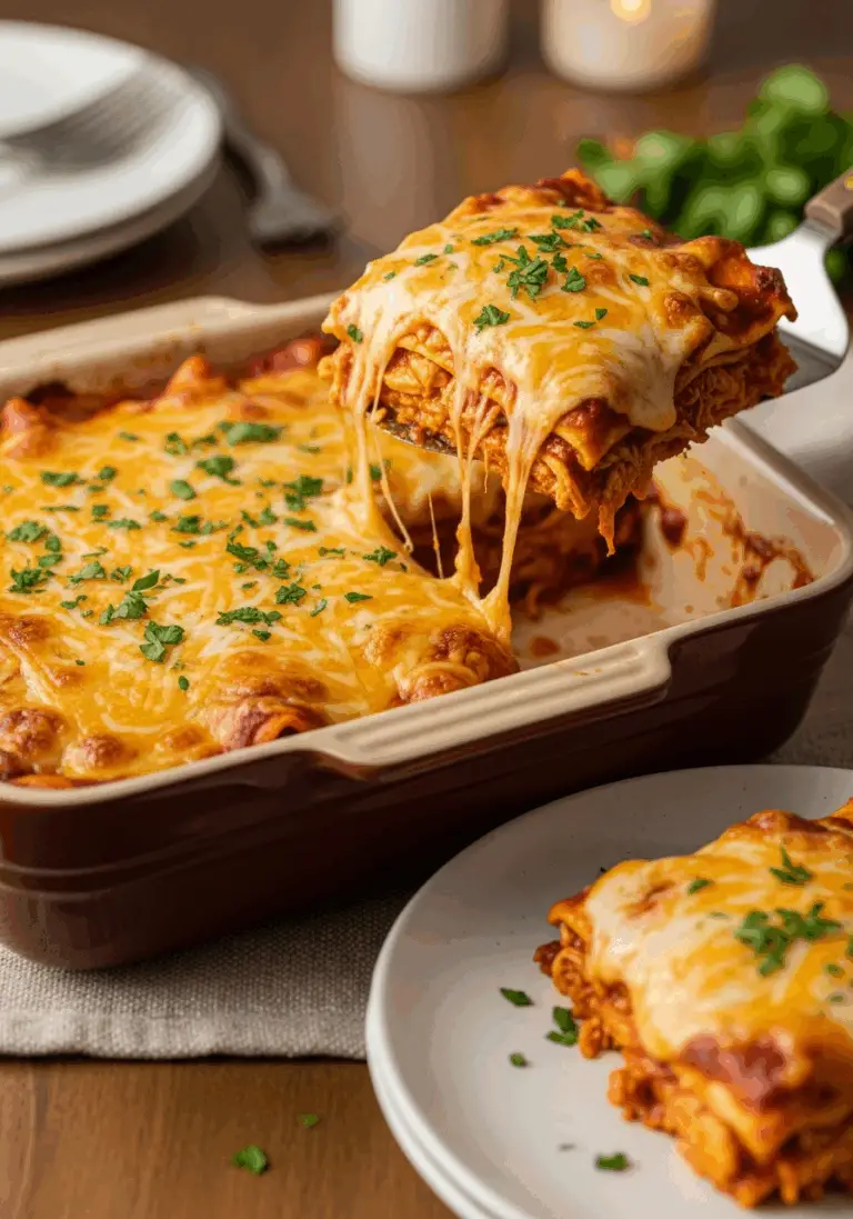 The Ultimate Easy Chicken Enchilada Casserole (A Crowd-Pleaser!)