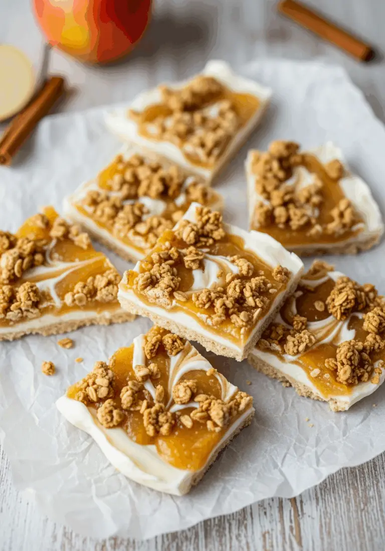 The Ultimate Apple Crumble Yogurt Bark (Easy & Healthy Frozen Treat!)