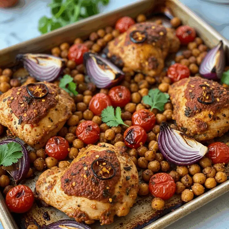 The Ultimate Sheet Pan Harissa Chicken (Easy & Vibrant!)