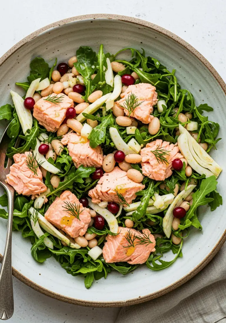 The Ultimate Salmon and Bean Salad (Elegant & Easy One-Bowl Meal!)