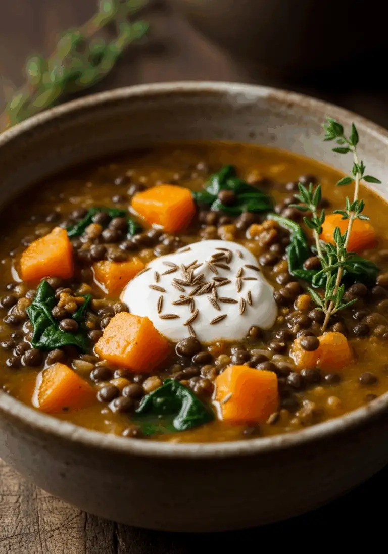The Ultimate Spiced Squash and Lentil Soup (Hearty & Healthy!)
