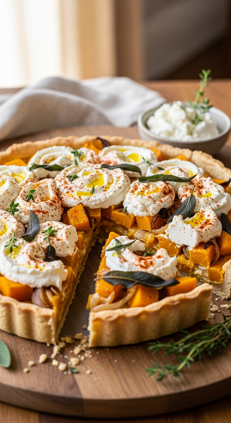 The Ultimate Butternut Squash Tart (with Whipped Feta!)
