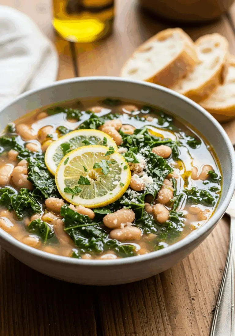 The Ultimate Lemony Tuscan White Bean and Kale Soup (Easy & Hearty!)