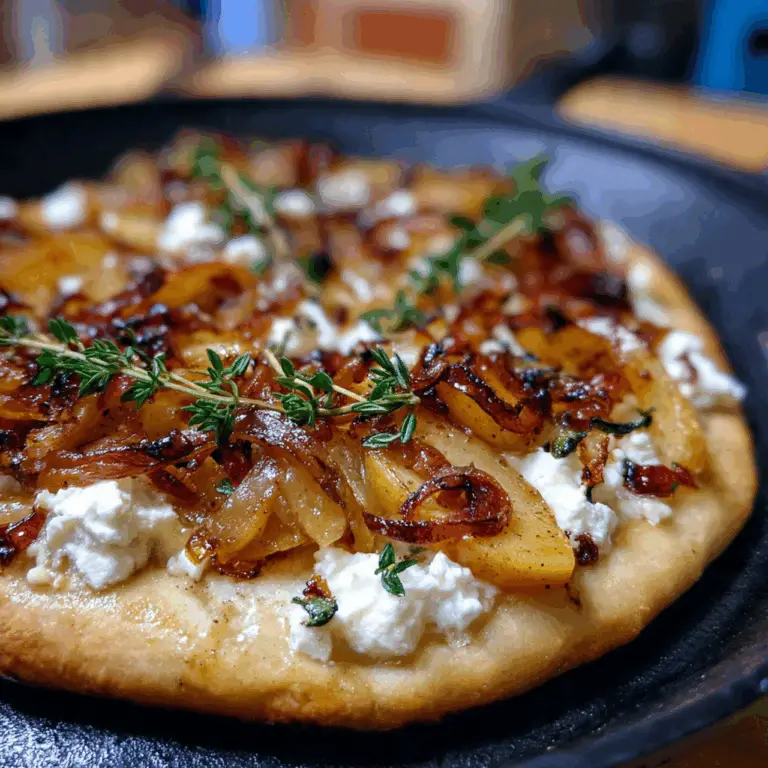 The Ultimate Autumn Apple Flatbread (with Caramelized Onions!)