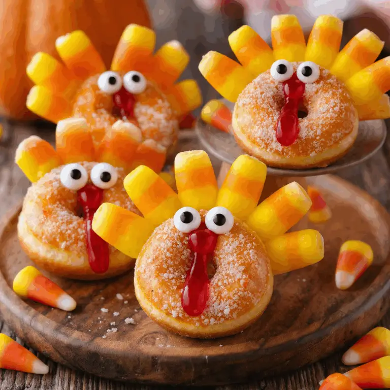 The Ultimate Turkey Donuts (Easiest Thanksgiving Treat!)