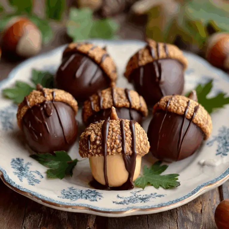 The Ultimate Chocolate Acorns (Easy No-Bake Fall Treat!)