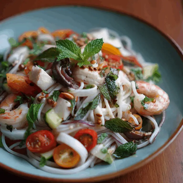 The Ultimate Italian Seafood Salad (with a Noodle Twist!)