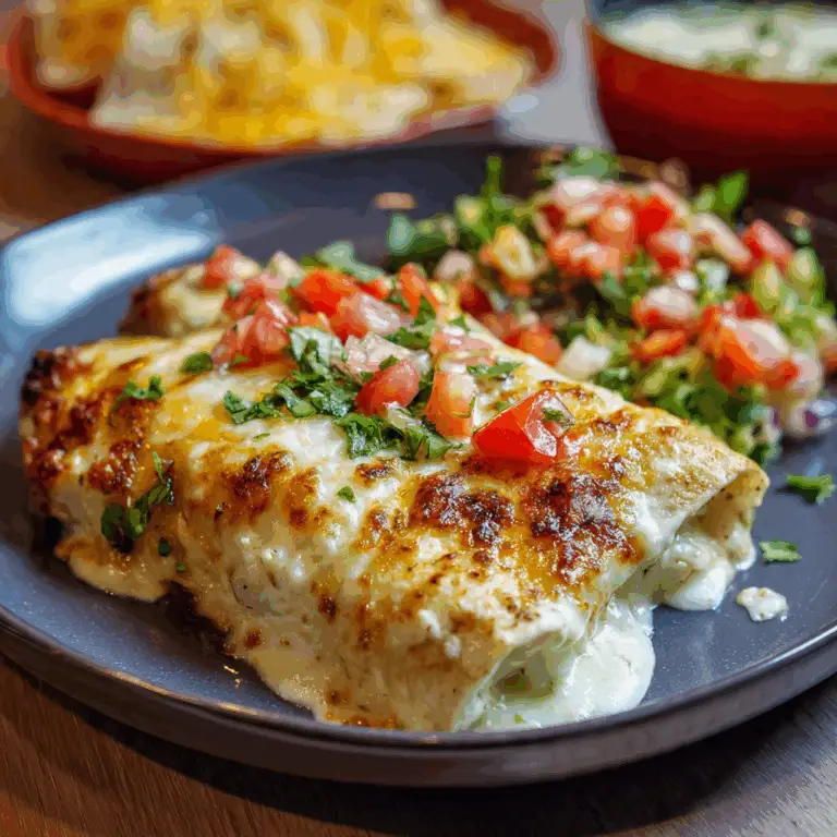 The Ultimate White Chicken Enchiladas (Creamy & Cheesy!)
