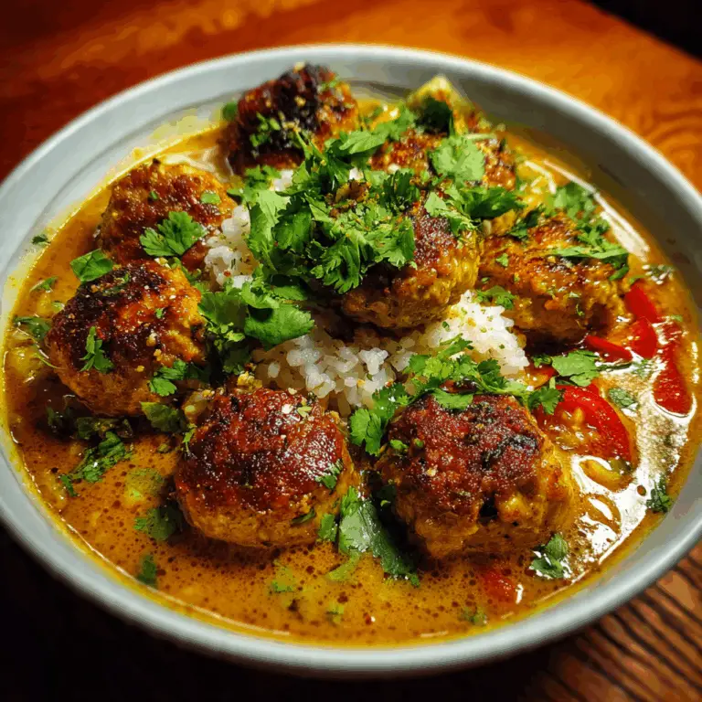 The Ultimate Thai Turkey Meatballs in Coconut Curry (Easy & Flavorful!)