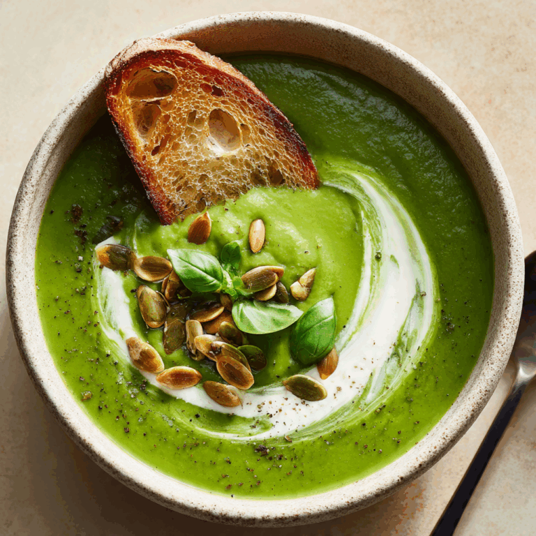 The Ultimate Get-Your-Greens Soup (Vibrant & Creamy!)