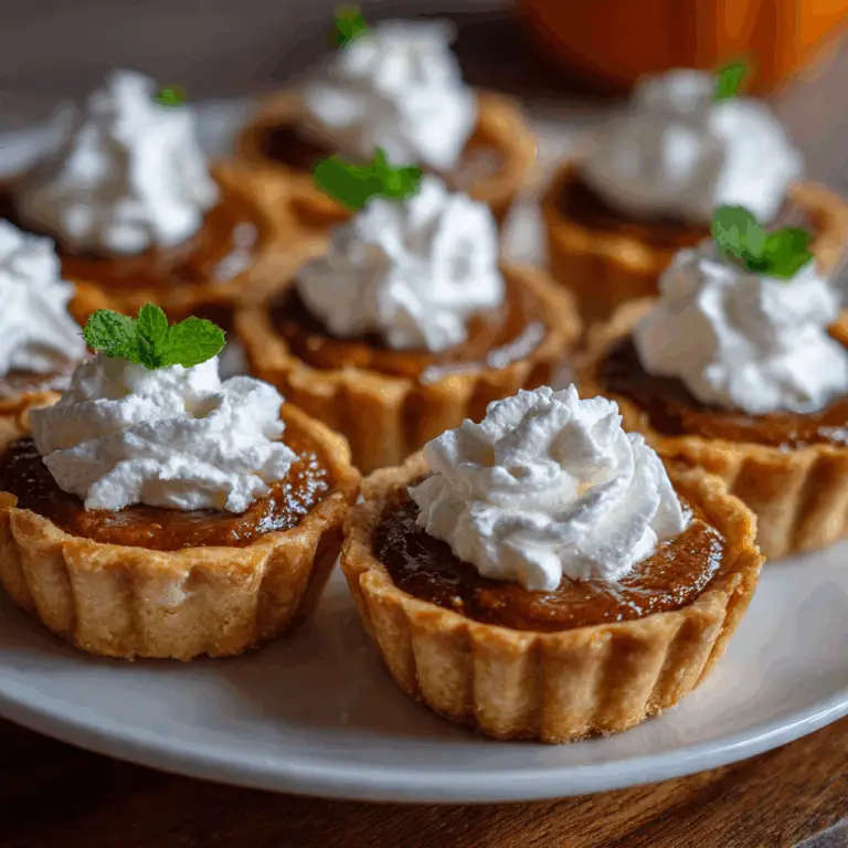 The Ultimate Mini Pumpkin Pies (Bite-Sized Holiday Perfection!)