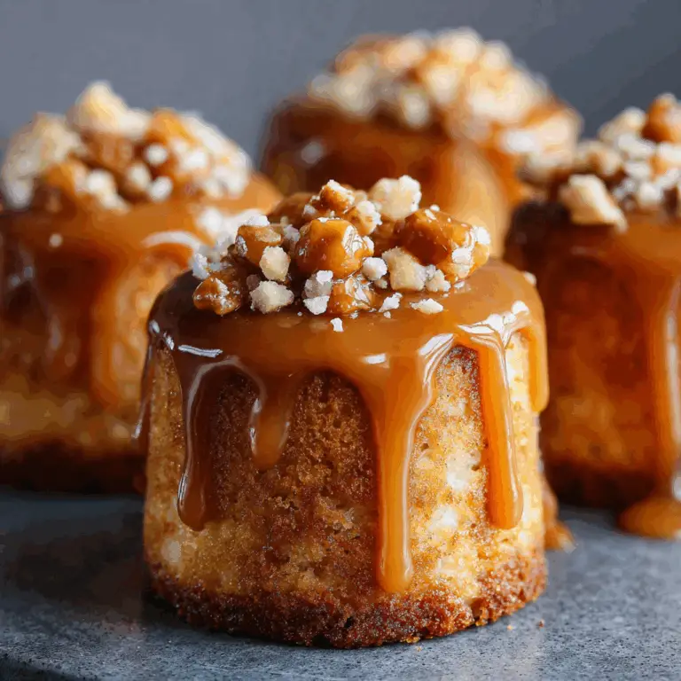 The Ultimate Mini Caramel Cakes (with Salty Caramel Glaze!)