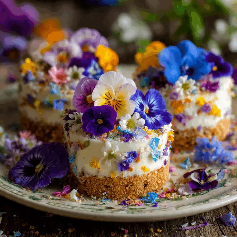 The Ultimate Mini Confetti Cakes (with Edible Flowers!)