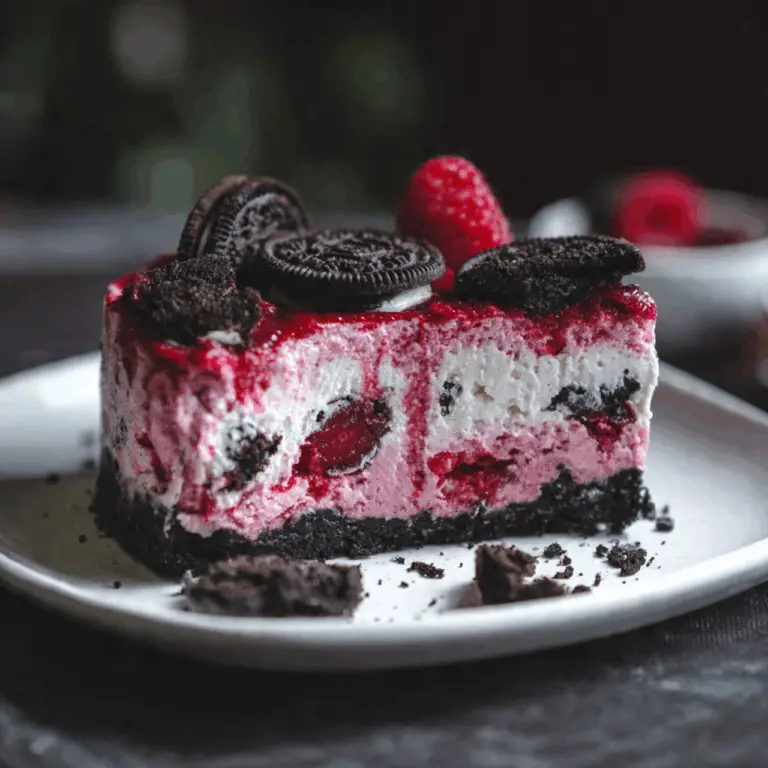 The Ultimate No-Bake Raspberry Oreo Cheesecake (Stunningly Easy!)