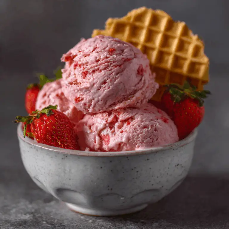 The Ultimate No-Churn Strawberry Cheesecake Ice Cream (So Easy!)