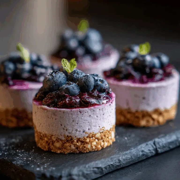The Ultimate No-Bake Vegan Blueberry Cheesecakes (Raw & Healthy!)