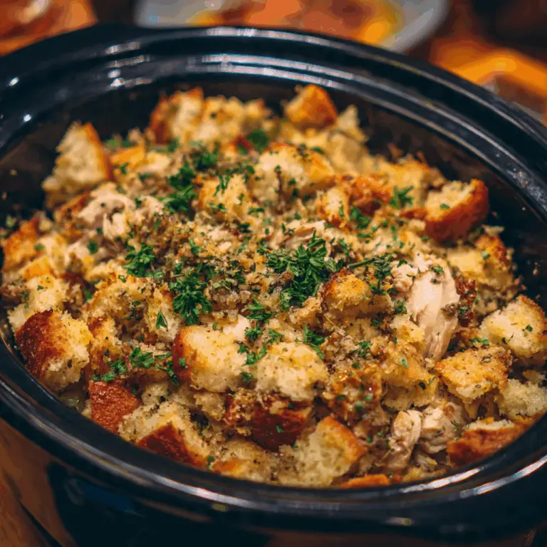 The Ultimate Crockpot Chicken and Stuffing (Easy Comfort Food!)