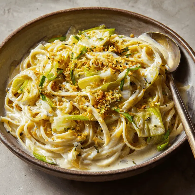 The Ultimate Caramelized Leek Pasta (Creamy & Elegant!)