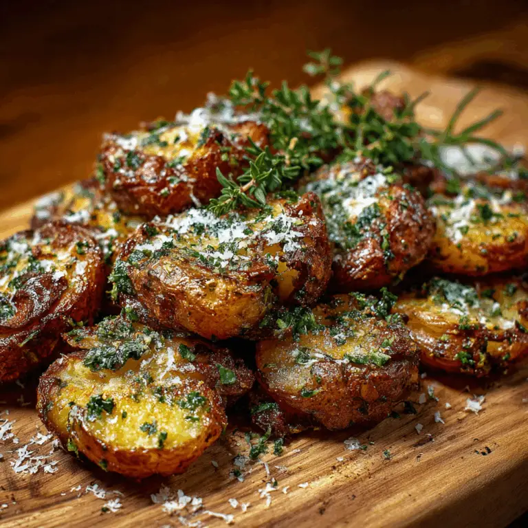 The Ultimate Herby Smashed Potatoes (Crispy & Flavorful!)