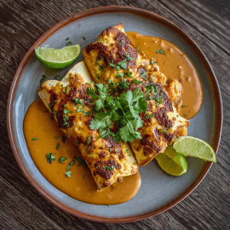 The Ultimate Shrimp Enchiladas (with Yellow Mole Sauce!)