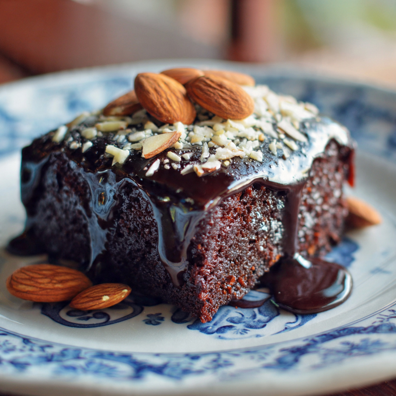 The Ultimate Chocolate Almond Sheet Cake (So Moist!)