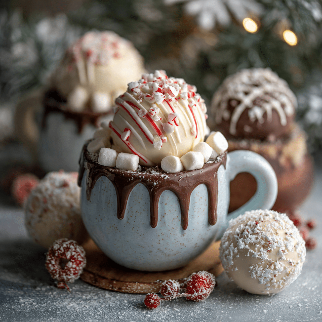 The Ultimate Candy Cane Hot Cocoa Bombs (Easy & Festive!)