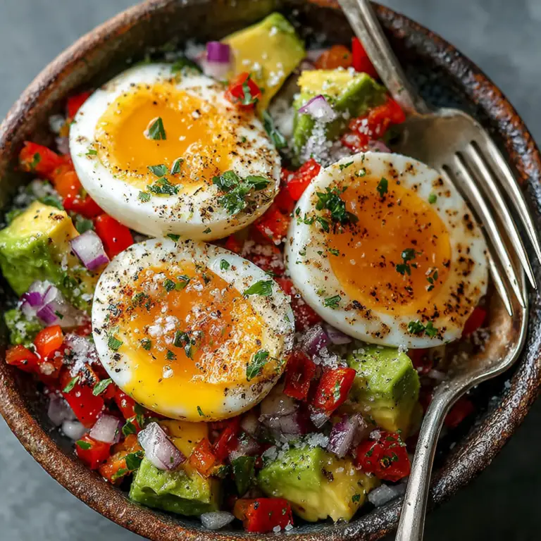 The Ultimate Egg and Avocado Bowl (5-Minute High Protein Snack!)