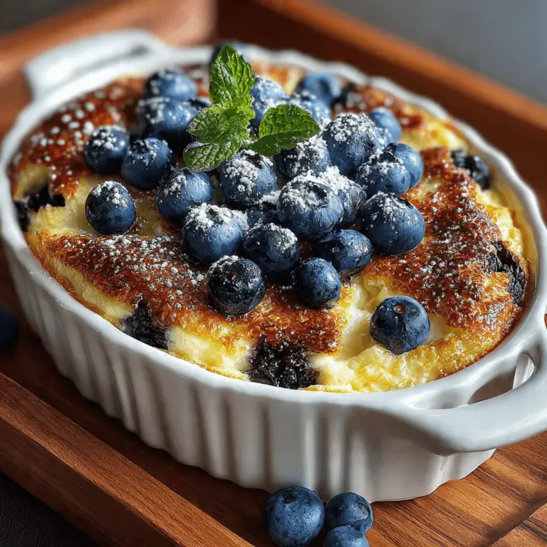 The Ultimate Blueberry Cottage Cheese Bake (High-Protein Breakfast!)