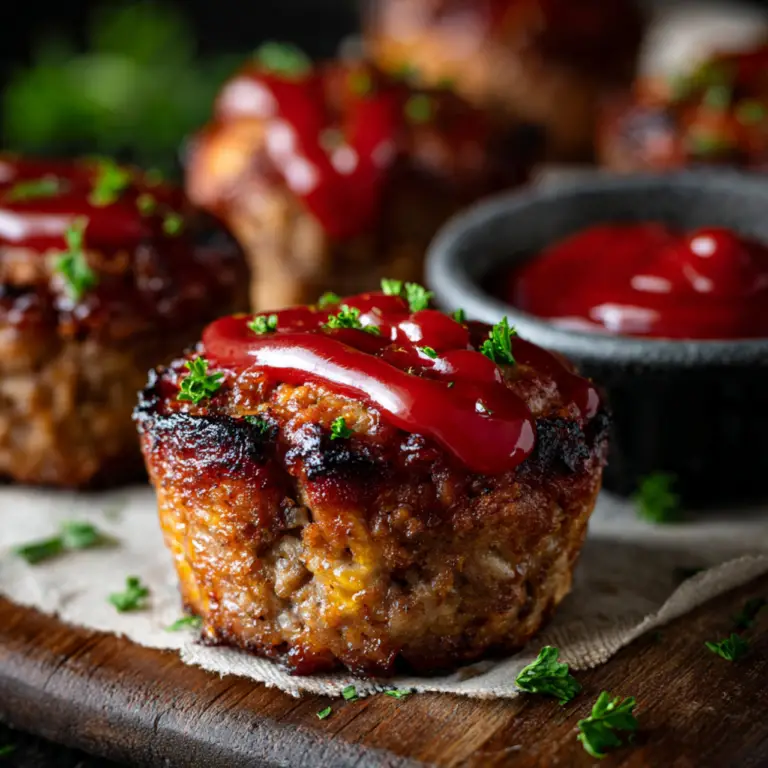 The Ultimate Meatloaf Muffins (Easy Lunch Idea!)