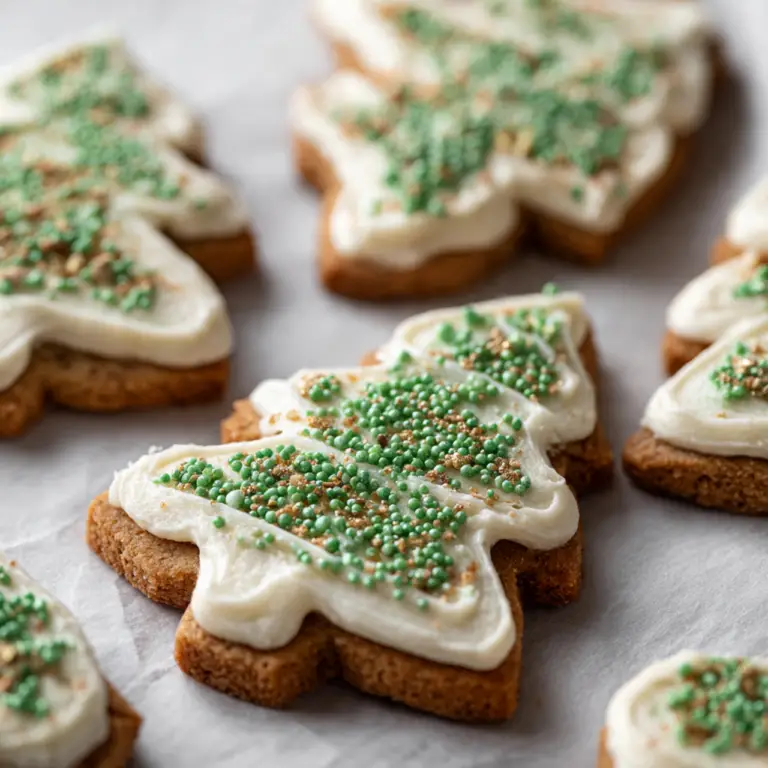 The Ultimate Almond Ginger Christmas Tree Cookies (Decorated Holiday Cookies!)