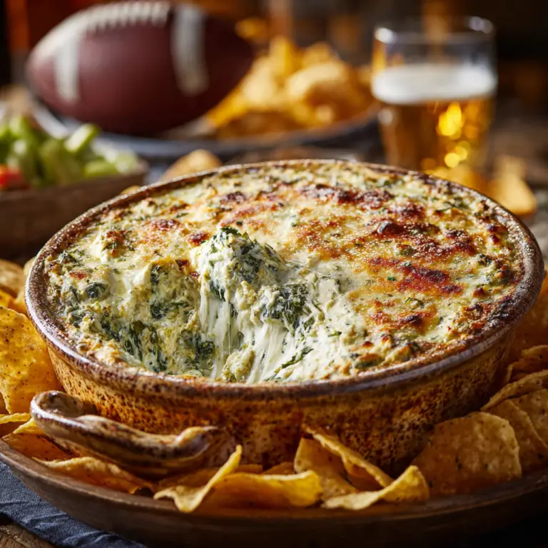 The Ultimate Hot Artichoke-Spinach Dip (Healthy Super Bowl Food!)