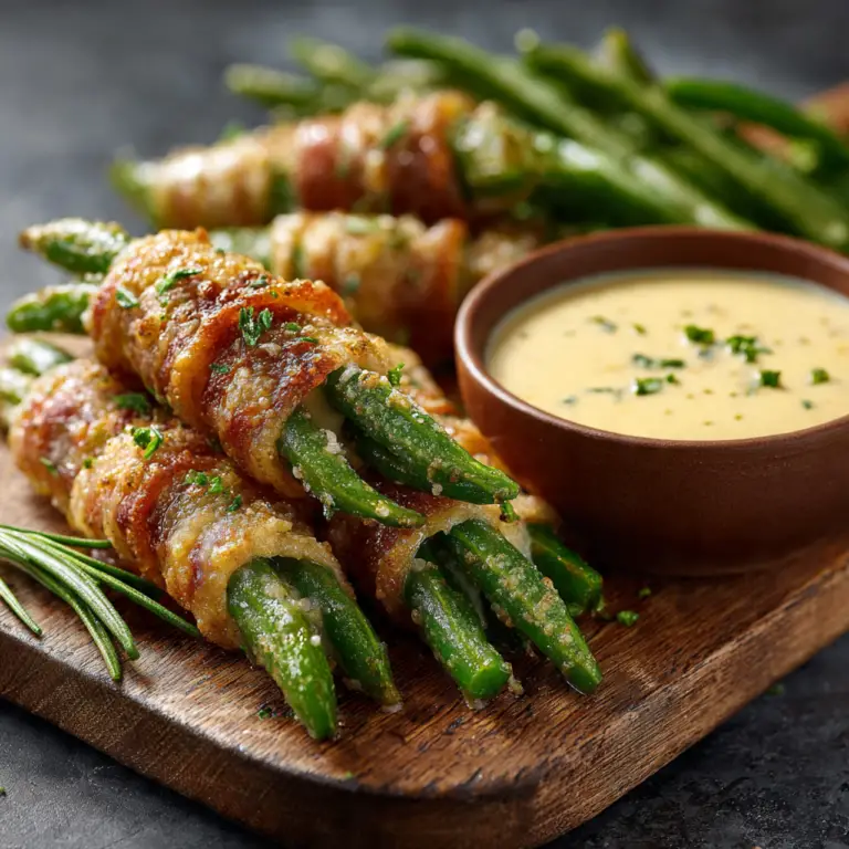 The Ultimate Green Beans in a Blanket (Vegetarian Super Bowl Food!)