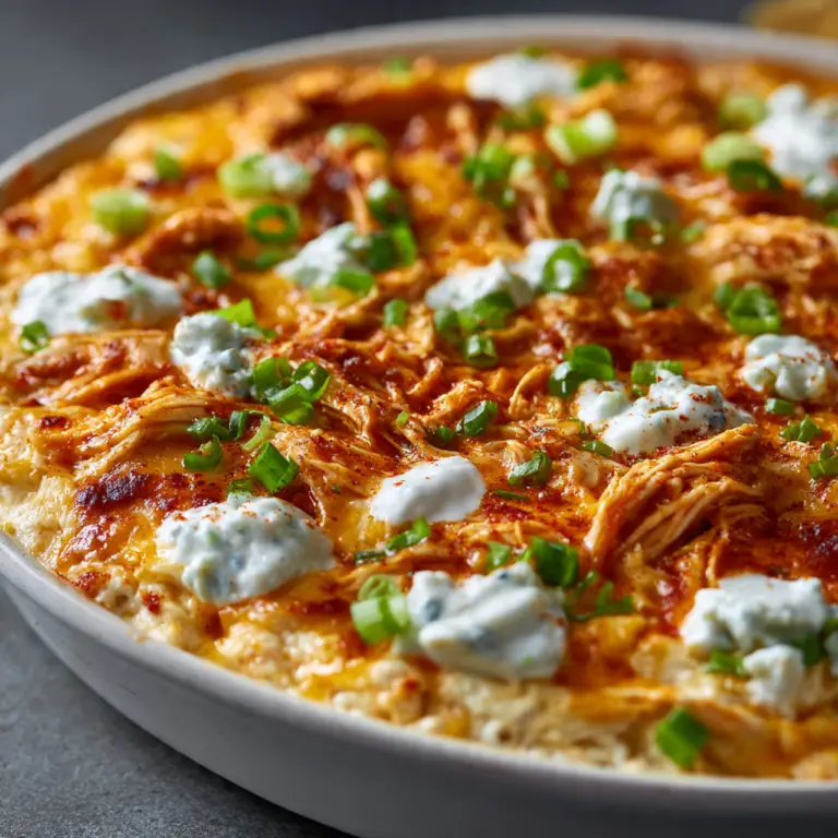 The Ultimate Buffalo Chicken Dip (Crowd-Pleasing Party Appetizer!)