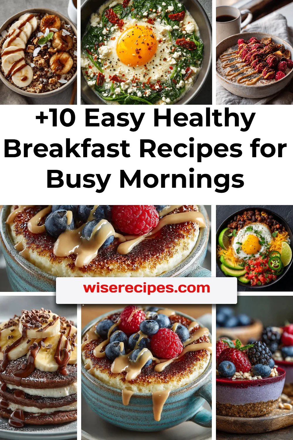 Easy healthy breakfast recipes for quick and nutritious morning meals