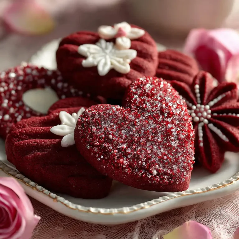 A Valentine’s Delight: Red Velvet Spritz Cookies