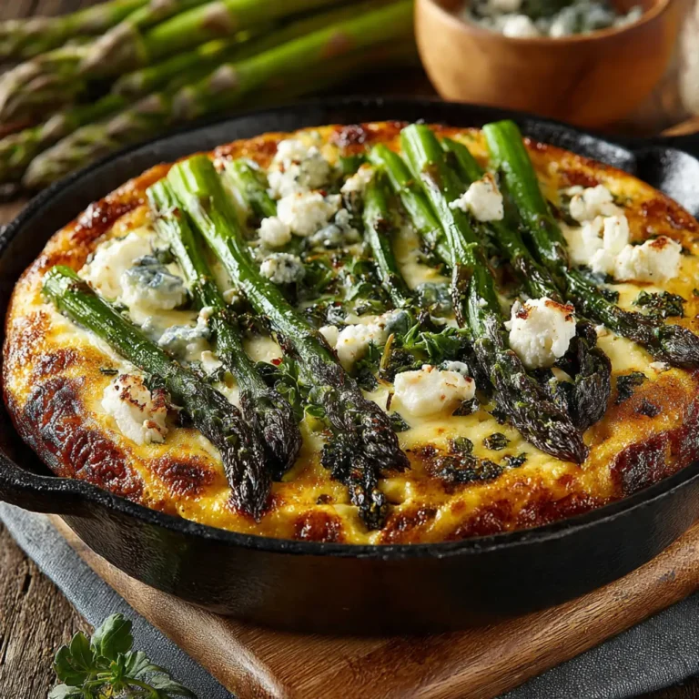 The Ultimate Asparagus and Feta Frittata (Perfect Spring Dinner!)