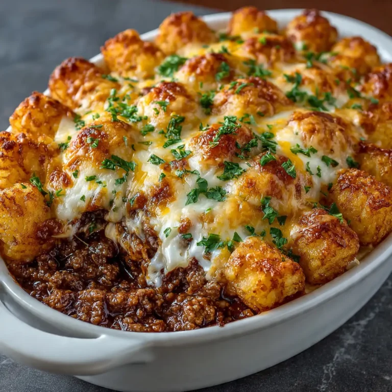 A Game Day Classic: Cheesy Tater Tot Casserole