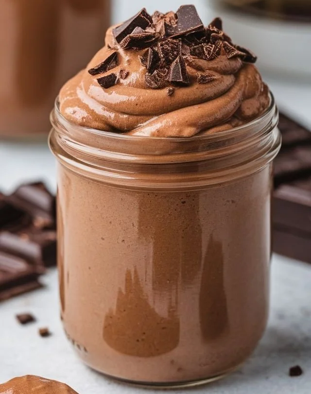 Delicious homemade chocolate pudding served in a bowl