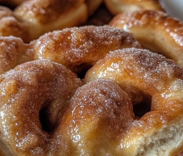Delicious cinnamon sugar soft pretzels ready to enjoy