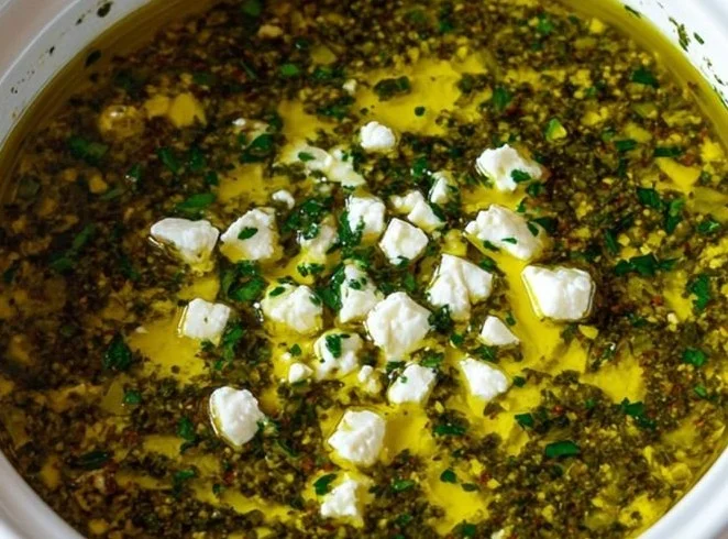 A colorful assortment of flavorful dips served with fresh vegetables and chips.