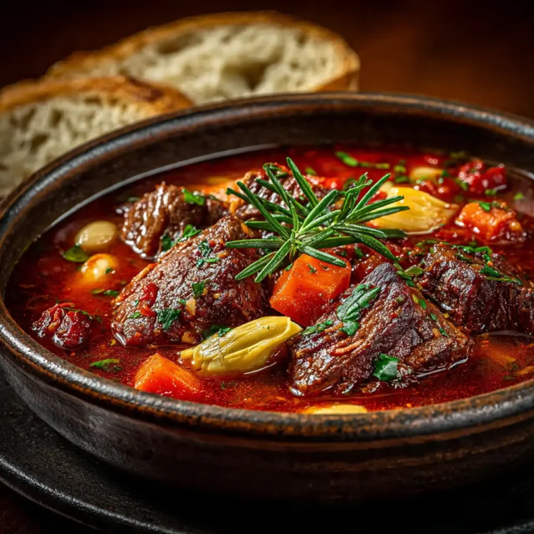 Slow Cooker Italian Beef Stew (A Mediterranean Twist)